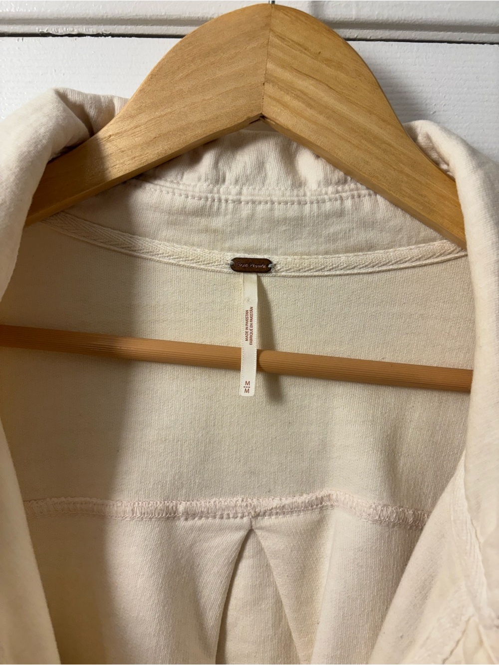 Free People Cream Button-Front Utility Shacket - Picture 3 of 6